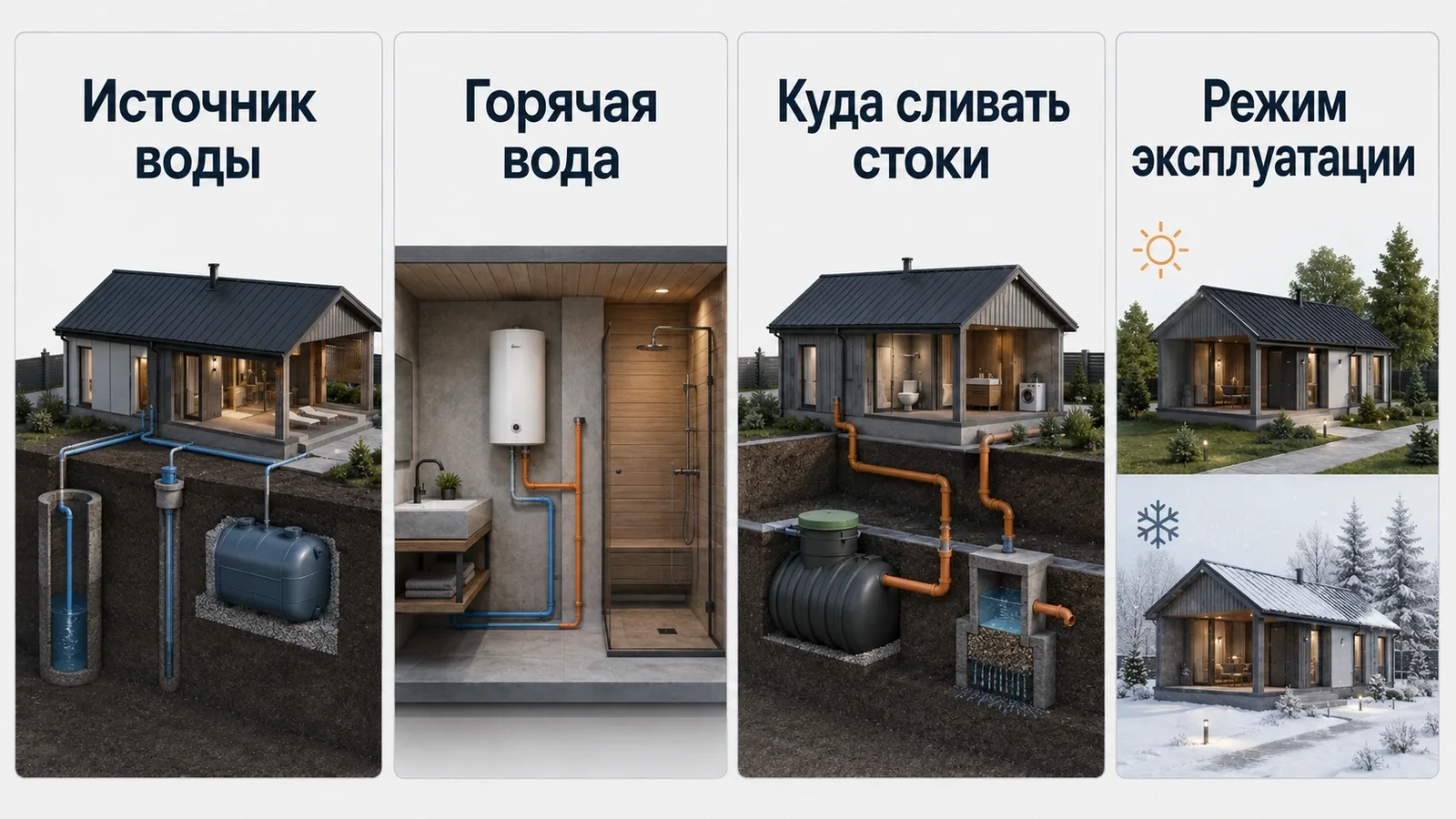 Схема вопросов, которые нужно решить до устройства фундамента и полов