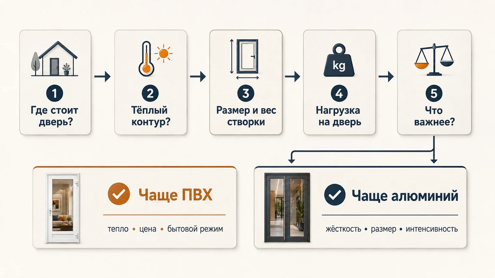 Как выбрать профильную дверь по месту установки и режиму эксплуатации