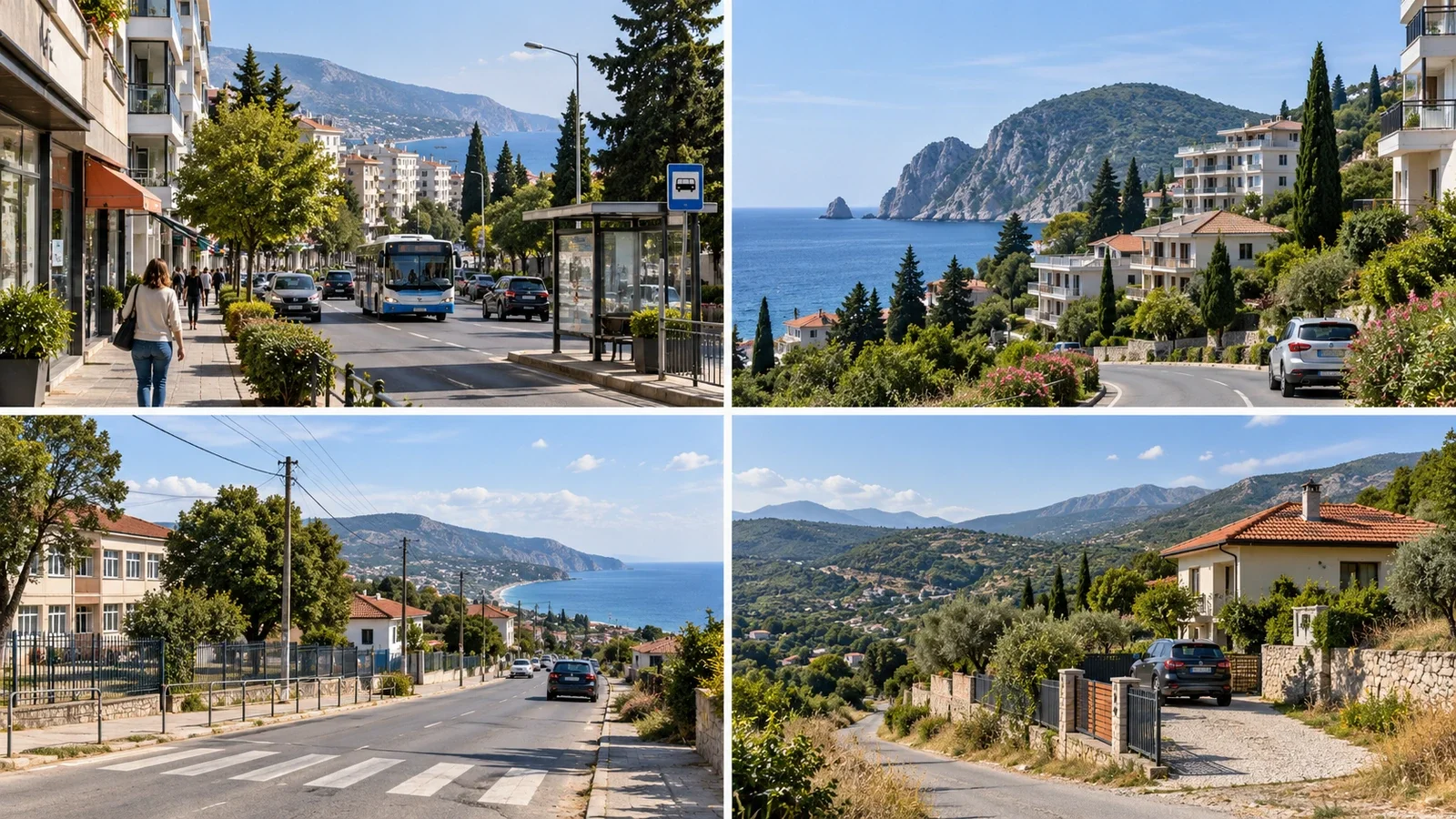 Четыре сценария постоянной жизни в Большой Алуште: город, прибрежный посёлок, восточное побережье и предгорья
